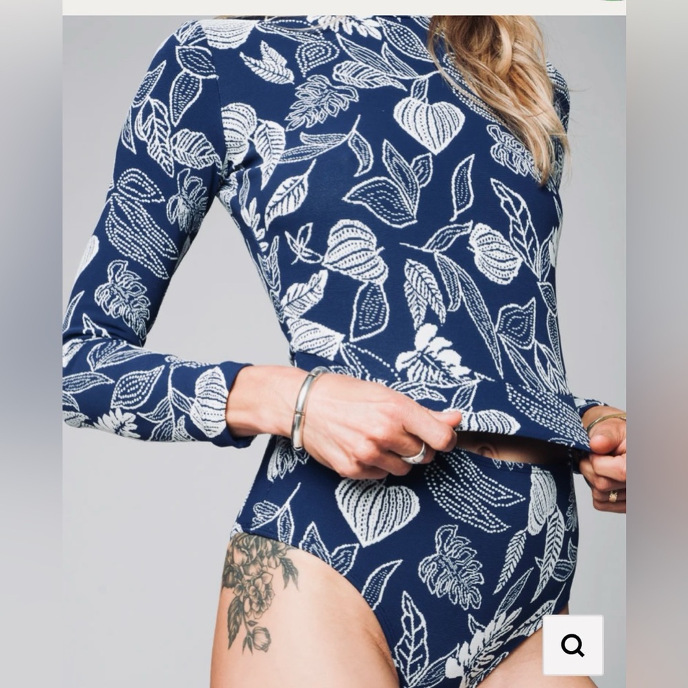 Seea Free People Palomar Crop Top Rashguard - Gaia XS
